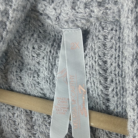 (sold)Melissa McCarthy seven7 Gray cardigan 2X - Picture 4 of 7